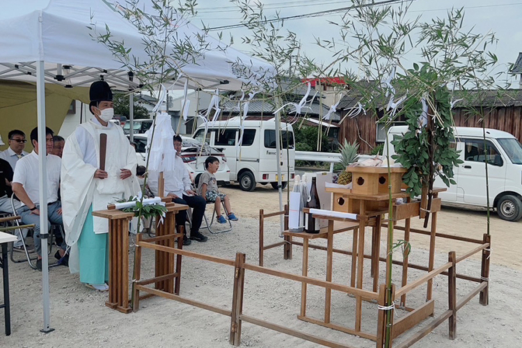 コンテナテナント計画　in 柳川　地鎮祭✨