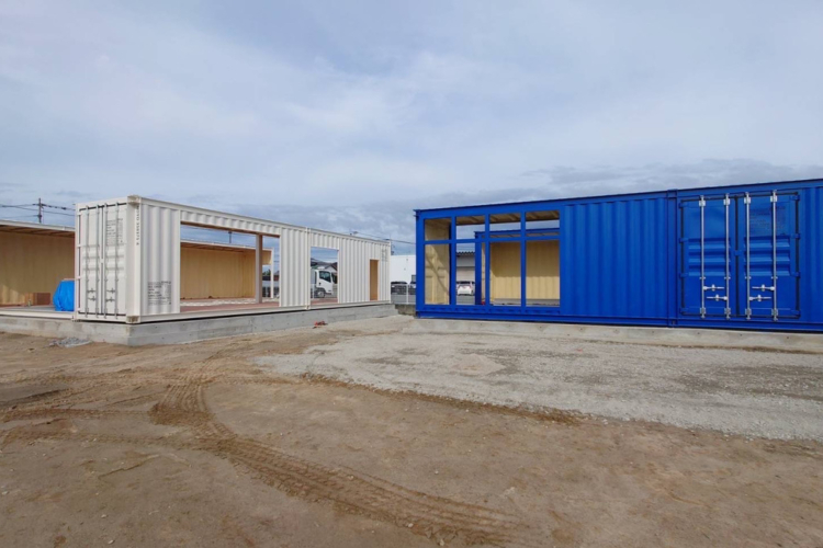 コンテナテナント計画　in 柳川【建て方】②